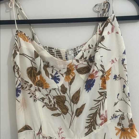 Reformation Kourtney in Frolic Floral Tie Strap Size 12 - Picture 8 of 15